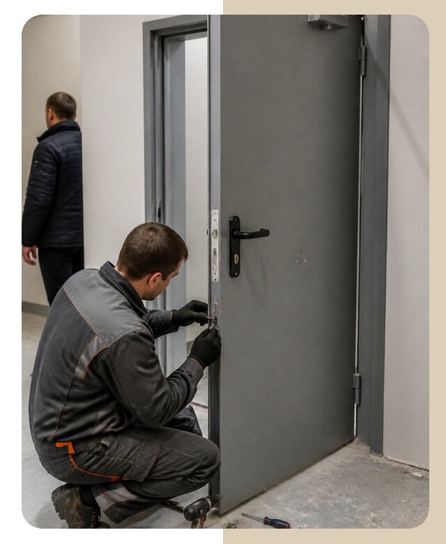 Ремонт противопожарной двери в Кашире по цене 6769 р. | ДвериЛегко-Кшр