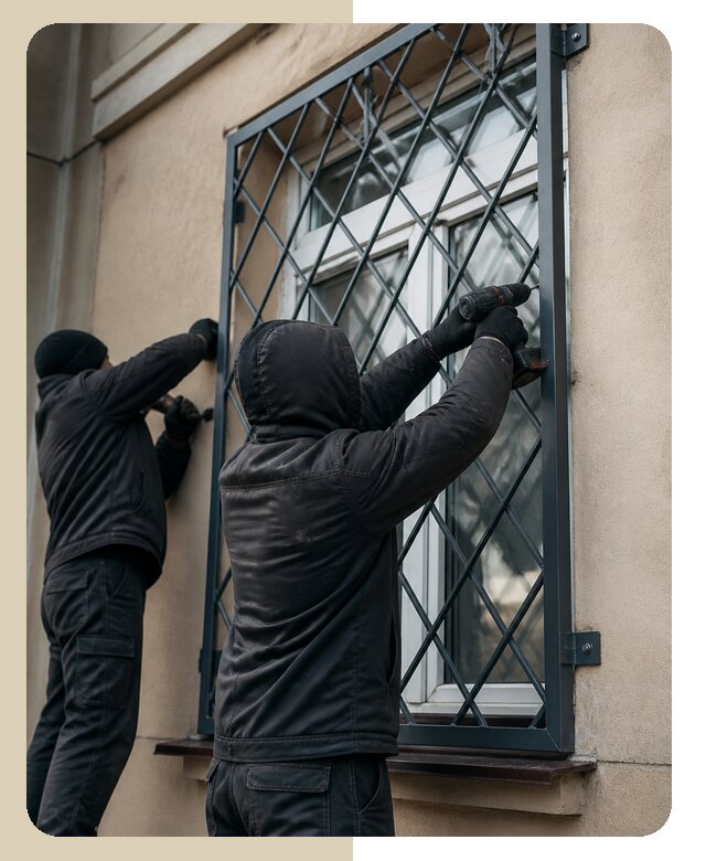 Установка антивандальных решеток на окна в Кашире